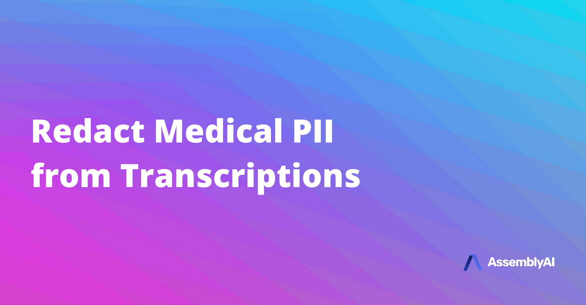 Redacting Sensitive Medical Information from Transcriptions