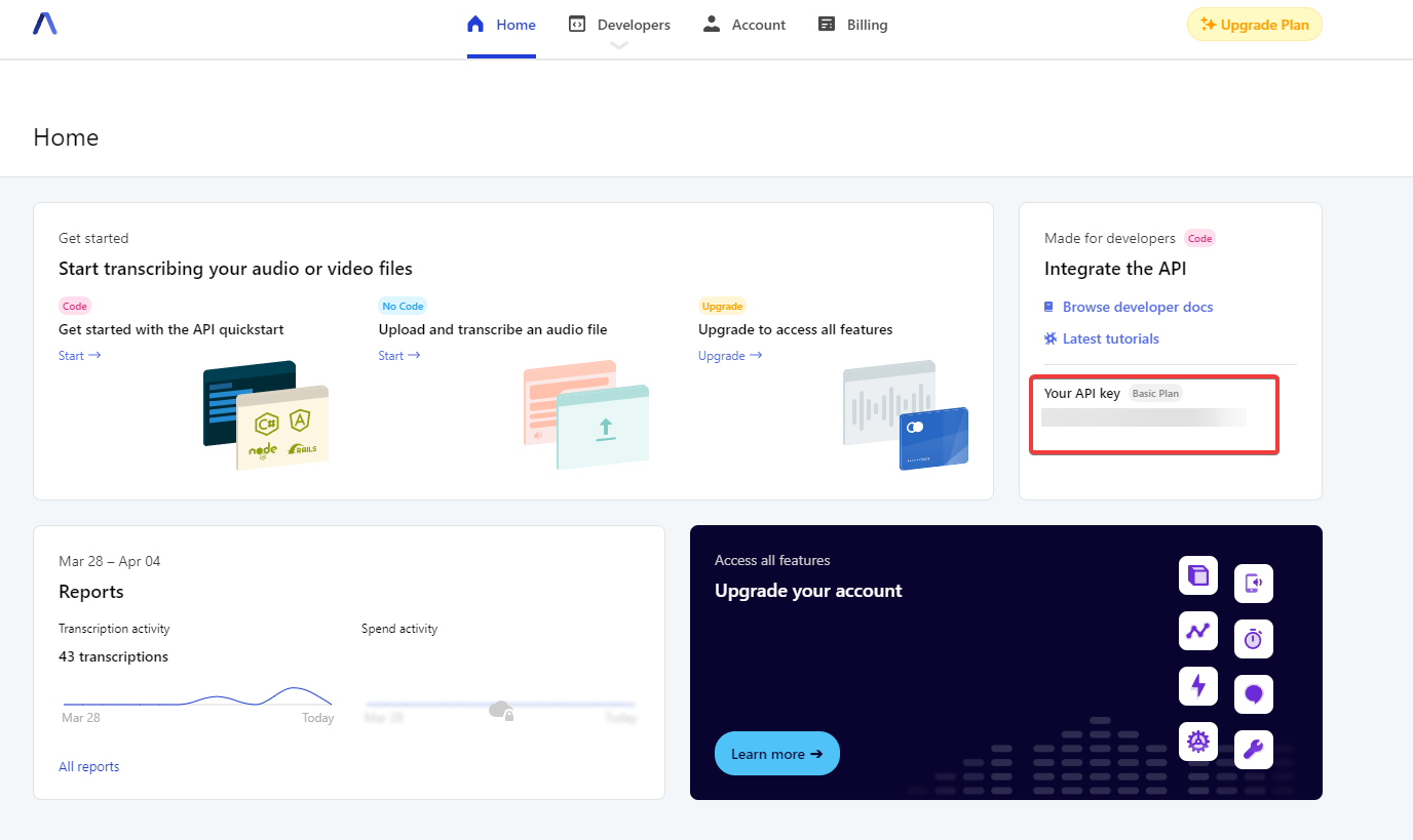 JavaScript Audio Transcript