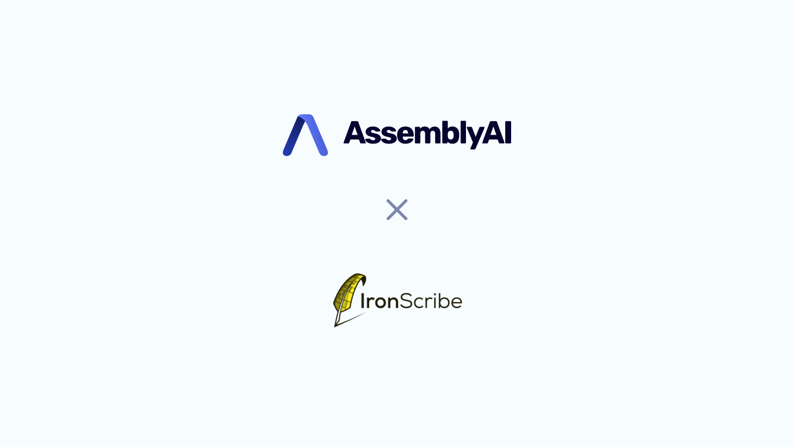 Built with AssemblyAI - IronScribe