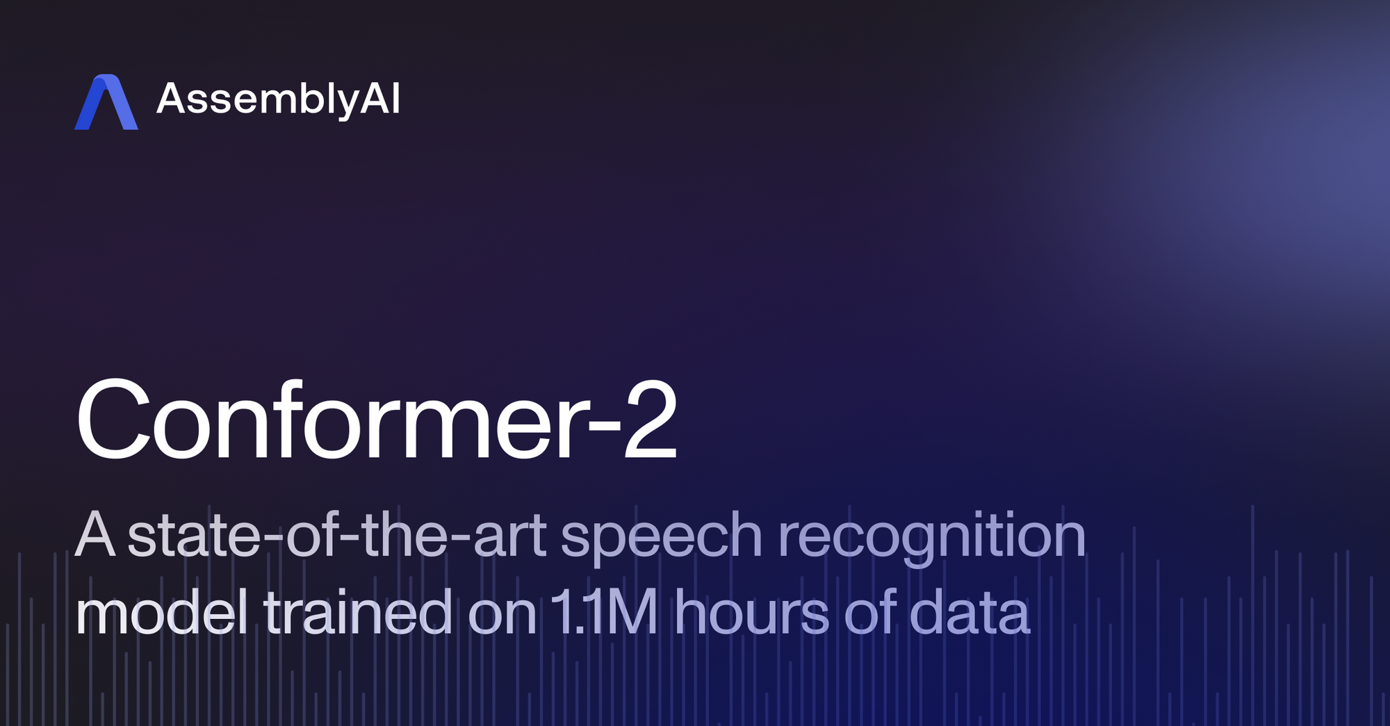 Conformer-2: a state-of-the-art speech recognition model trained on 1.1M hours of data