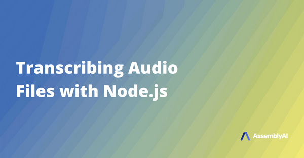 Transcribing Local Audio Files with Node.js