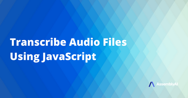 JavaScript Audio Transcrip